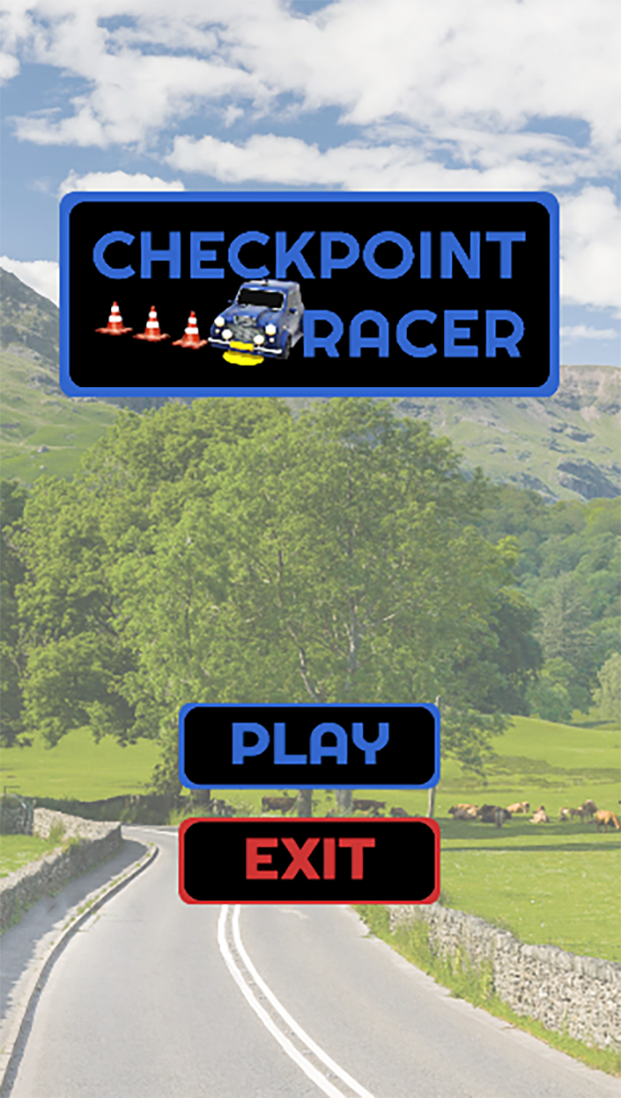 CheckPoint Racer Title Screen